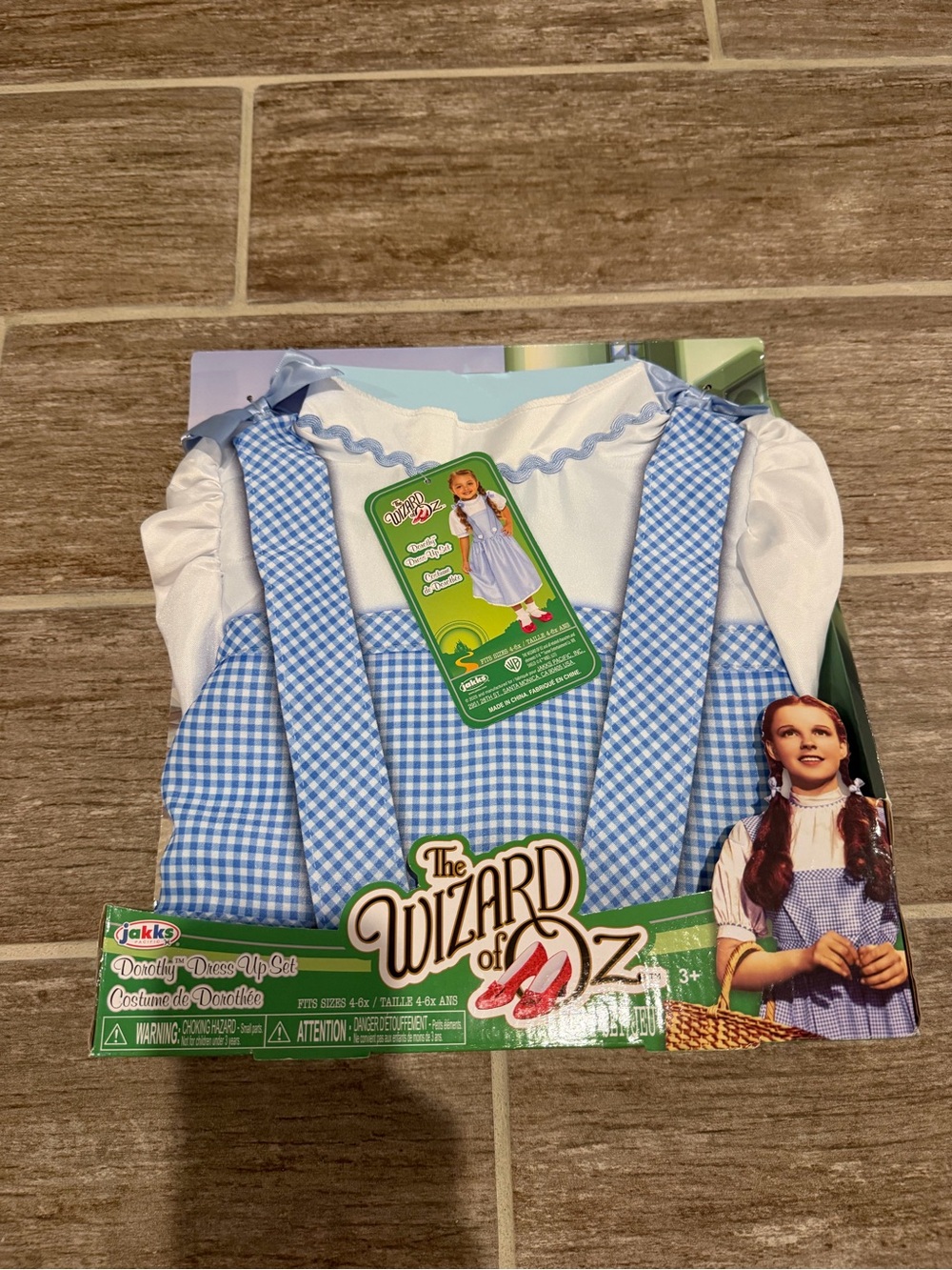 Dorothy Wizard of Oz costume dress up set NEW
